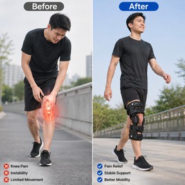 OA Unloader Knee Brace for Daily Support – Adjustable Hinged Knee Stabilizer for Walking & Joint Comfort
