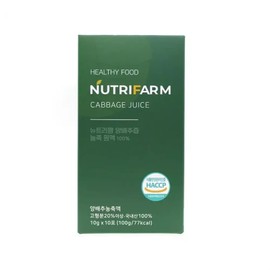 Domoa 10P / 도모아 10P X 뉴트리팜 10일분 농축 양배추즙 10g 원액, 1개