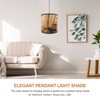 Bamboo Woven E27 Lamp Shade for Pendant Lights - Eco-Friendly