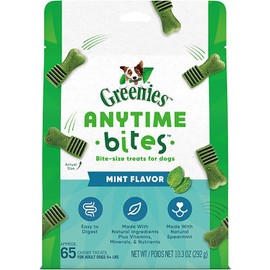 Greenies Anytime Bites Dog Treats, Mint Flavor, 10.3 oz. Bag