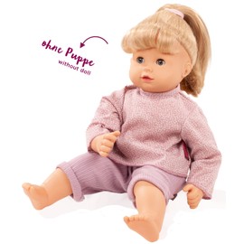 Götz 3403333 Baby Suit with Flowers Design Size M 2-Piece Clothing and Accessory Set for Baby Dolls from 42 - 46 cm