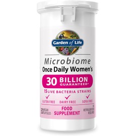 Garden of Life Microbiome Probiotics for Women – 30 Billion CFU, 15 Strains – Once Daily – 30 Vegan Capsules – Gut, Immune & Vaginal Health – Gluten, Dairy & Soy Free – Made in Italy