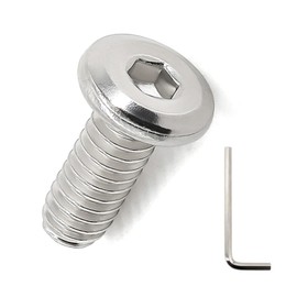 1/4-20 x 1/2" Flat Head Hex Socket Cap Screws 25 Pcs, 18-8 (304) Stainless Steel Flat Head Binding Posts Screws, Bright Finish, Fayeploo (with Hex Wrench)