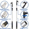 Telescoping Boat Hook Pole for Docking, 2.46-12ft Boat Hook long