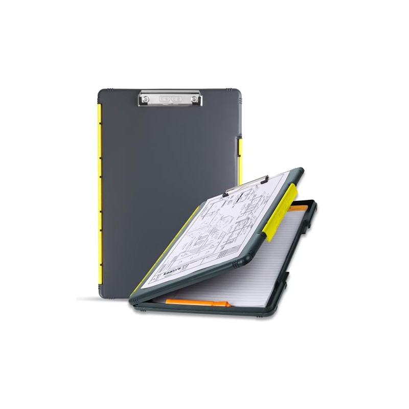 Dexas Legal Size XL Slimcase 2 Storage Clipboard, Gray with