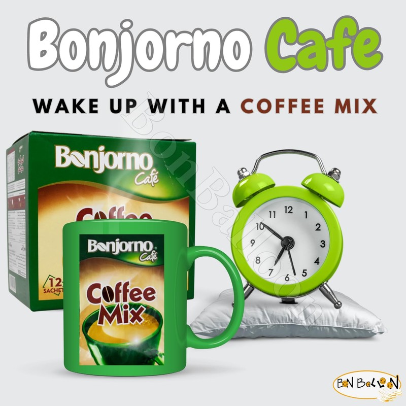 Bonjorno Cafe Coffee Mix (1 Pack = 12 Sachets x