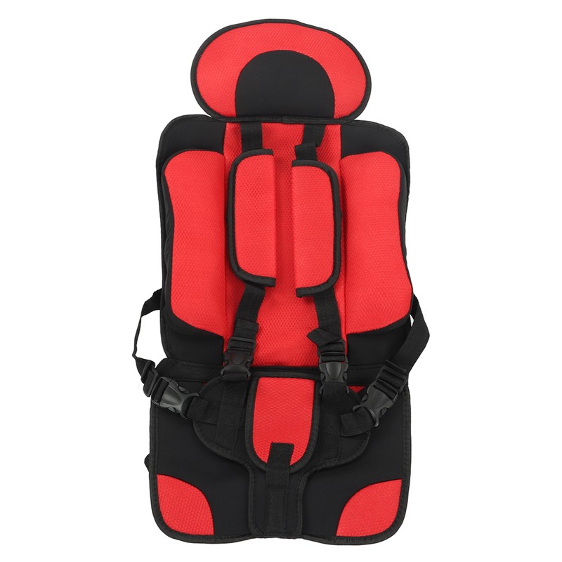 Children Safety Seat Simple Car Portable Seat Foldable Adjustable Strap