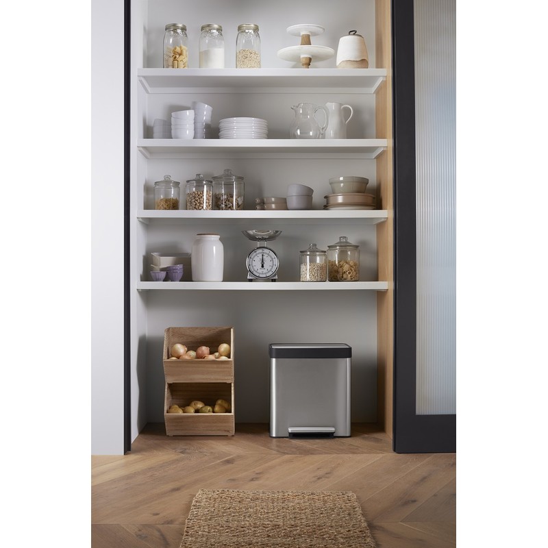 Kohler K-20942-ST 8-Gallon Compact Stainless Step Trash Can, Stainless Steel