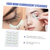 Baluue 25pairs Fluorescent Eyelashes False Eyelash Extensions for Makeup for