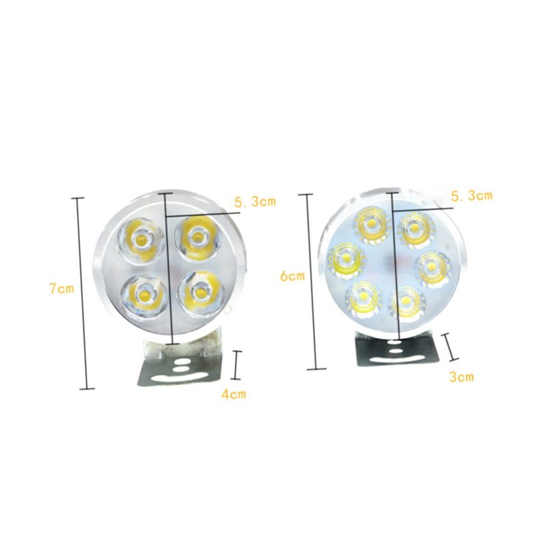 ULTECHNOVO 2 Pcs Led Motorbike Headlights Waterproof Bright Easy to