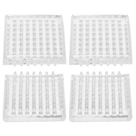 ARTIBETTER 20 Pcs Furniture Mat Sliding Uneven Spiked Furniture Cup Area Rugs Couch Cushion Couch Stoppers Chair Pads Round Rug Square Large Spiky Protector Furniture Feet Prevent Leg Plastic
