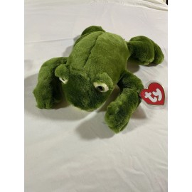 Ty NEW OLD STOCK Rare-Ty PLUSH ‘Freddie’ The Croaking Frog. Made In Korea.