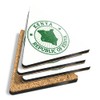 4 x Triangle Coasters - Repubblica Of Kenya Green Map