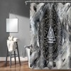 GURETER Viking Knot Shower Curtain, Men's Viking Themed Bathroom Decor