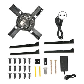 G510‑45 Fan Projector Display 3D Hologram Advertising Fan for MP4/JPG/GIF/MOV Format AC 100‑240VEU Plug