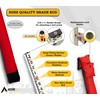 AdirPro 16-Foot Fiberglass Grade Rod – 10ths, 4-Section Telescoping Rectangular