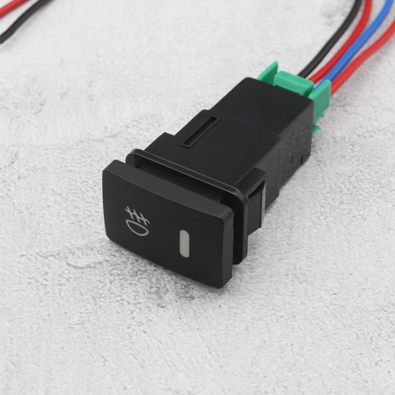 OTOTEC 2PCS Car Front Fog Light Switch Wiring 4-pin LED