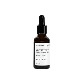 Versew Organic Vegan Anti-Ageing Face Yoga Massage Oil 100% Natural for Skin Hair Nails Face Oil Body Oil Argan Jojoba Oil Anti-Wrinkle Natural Intensive Care Moisturiser (30 ml)