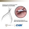 Alicate Cuticula 4 Pulgadas Corte Completo Pedicure Acero Inoxidable Profesional
