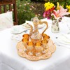 Complete Tea Set with 1 Teapot, 6 Tea Cups &