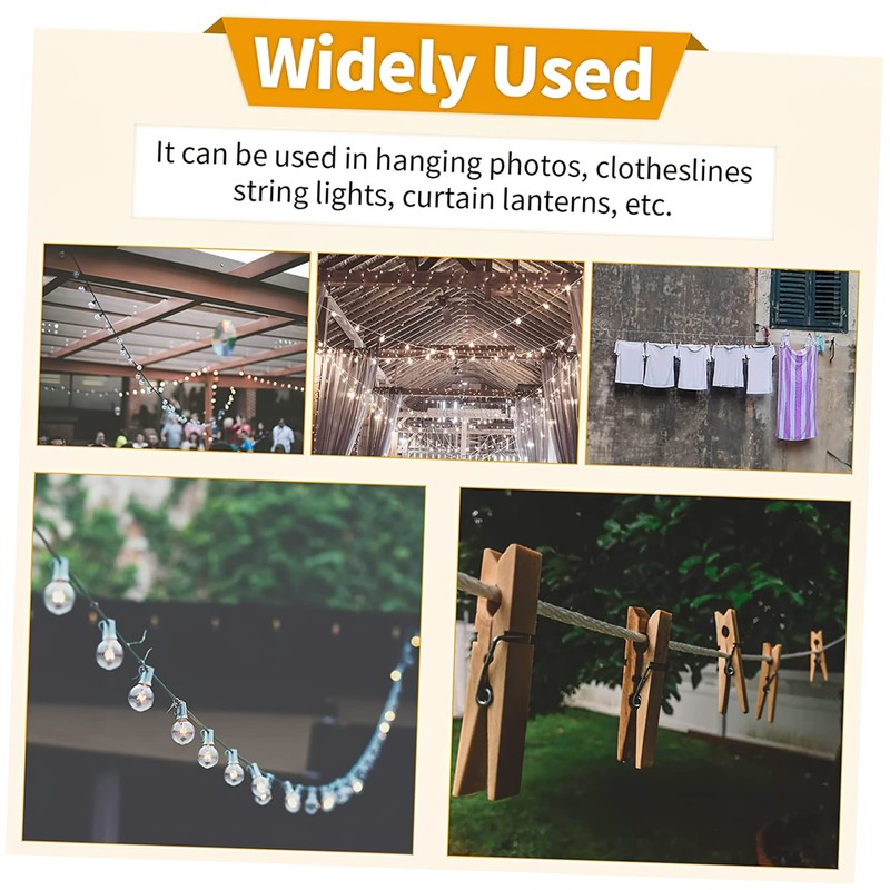 GLEAVI 25m Stainless Steel Cable Wire Coated Rope for Curtain