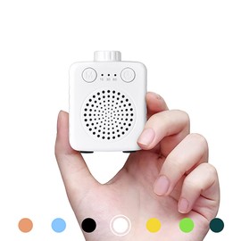 Portable White Noise Machine Baby, FANSBEN 13 Soothing Sounds Therapy Super Mini Sleep Sound Machine for Sleeping Babies Adults with Adjustable Volume for Home Office Travel, White
