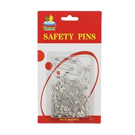 Zac's Alter Ego Pack of 100 Pieces Safety Pins - 4 Different Sizes