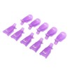10 Pcs Professional Plastic Acrylic Durable Reusable Nail Art Soak