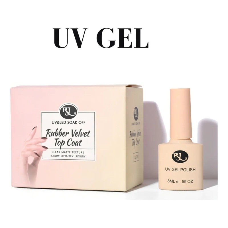 Top Mate Terciopelo Gel Uv/led Para Uñas Acrílicas