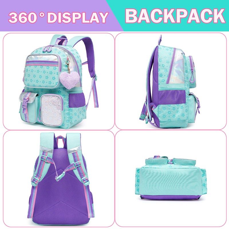 Meetbelify Backpack for Girls School Bag Aesthetic Backpack with Lunch