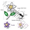 MeIighting Flower Helix Earring 16G Internally Threaded Flat Back Earring