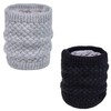 Loritta Neck Warmer Winter Warm Infinity Scarf Double-Layer Thick Fleece