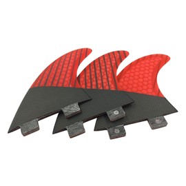 UPSURF - Juego de hélices de doble aleta para tabla de surf, tamaño S/M (rojo G5)