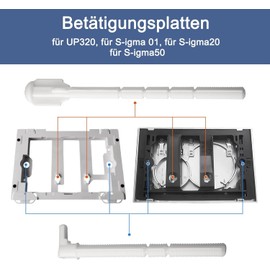 Actuator Plate Actuator Set for Geberit Suitable for S Igma01, S Igma20, S Igma50