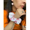 Flamingo Scrunchies Hair Tie Ponytail