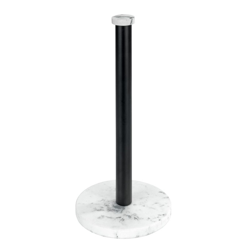 Kitchen Roll Holder Marble White