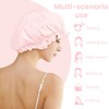 Rutschfest Seidenmütze, bonnet seide,Pink schlafhaube seide, 100% Seidenhaarbänder zum schlafen