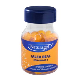 Jalea Real  Jalea Real con Omega 3  30 Capsulas SoftGels  Suplemento Natural para Energia y Bienestar  Naturagel                                      