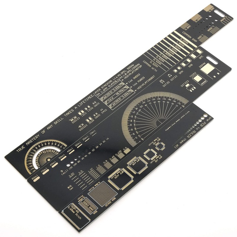 Mayata 3PCS/4PCS 15cm 20cm 25cm 30cm Multifunctional PCB Ruler Measuring