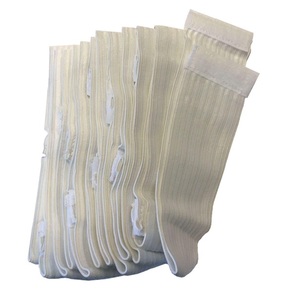 Disposable Elastic Headband with Hook and Loop Closure (12 count)