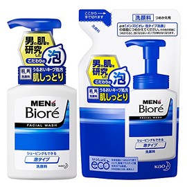(Bulk Purchase) Men's Biore Foaming Face Wash 5.1 fl oz (150 ml) + Refill 4.6 fl oz (130 ml)