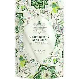 Harney & Sons Very Berry Matcha Tea, 50ct sachet bag