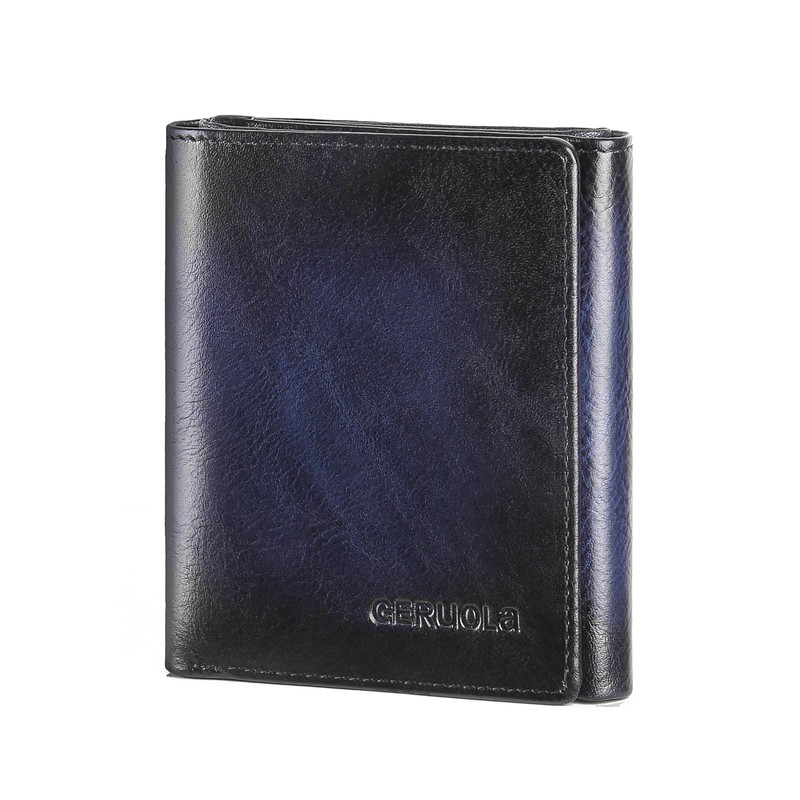 Trifold Wallets for Men Genuine Leather Large Capacity RFID Blocking,