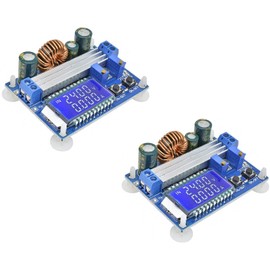 TECNOIOT 2pcs 35W DC 5.5-30V to 0.5-30V LCD Display Step Up Down Buck Boost Converter