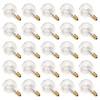 rincentd G40 Replacement Bulbs, 120V 5 Watt Clear Globe Incandescent