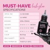 Pegamento de extensión de pestañas negro para mujer, 5 ml,