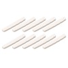 10Pcs Guitar Slotted Bone Nut Flat Bottom 6 String Electric