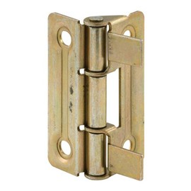 Prime-Line N 6936 Bi-Fold Door Hinges, Brass Plated, for Bi-Fold Doors (1 Pair)