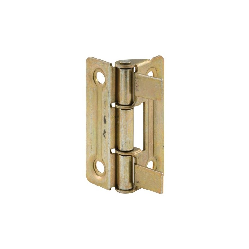 Prime-Line N 6936 Bi-Fold Door Hinges, Brass Plated, for Bi-Fold