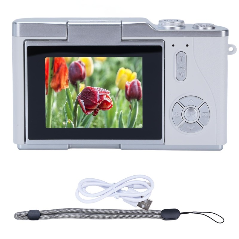 Bewinner FHD 1080P Digital Camera with 48MP Sensor, 2.4" Flip